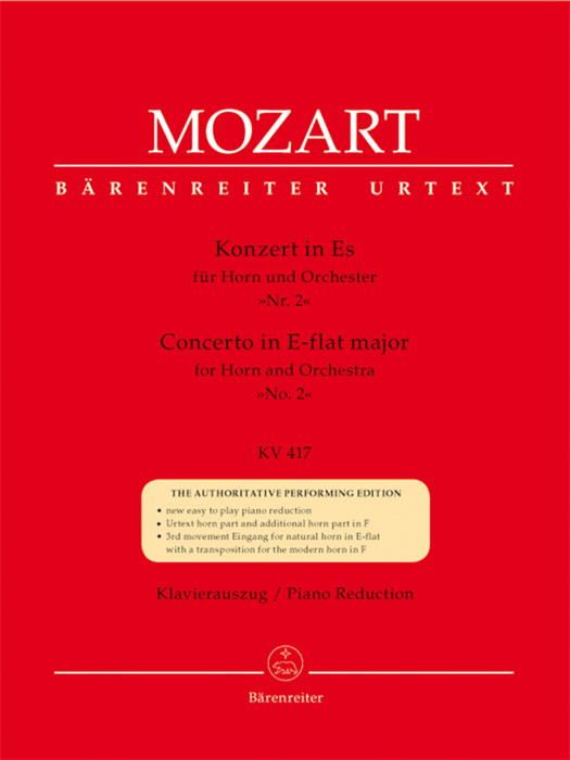 Concerto for Horn und Orchestra no. 2 E-flat major  K. 417