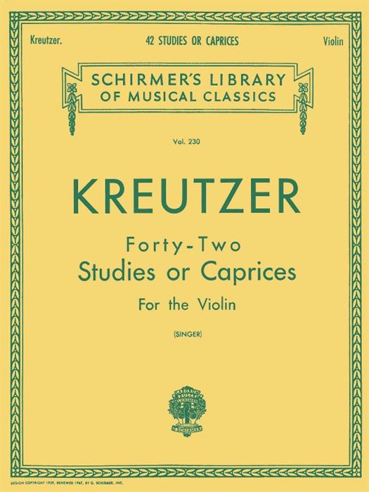 Kreutzer Forty-Two Studies or Caprices for the Violin