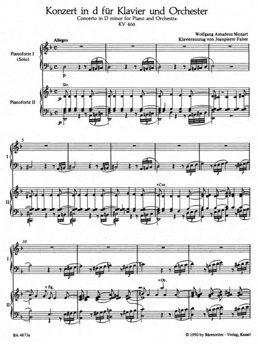 Piano Concerto No. 20 in D min K. 466