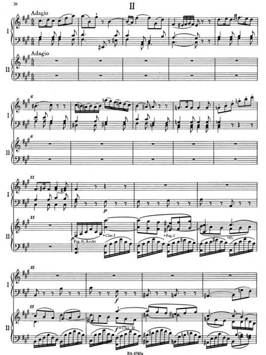 Piano Concerto No. 23 in A maj K. 488