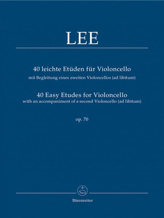 40 Easy Etudes for Violoncello op. 70 with an ad libitum 2nd Violoncello