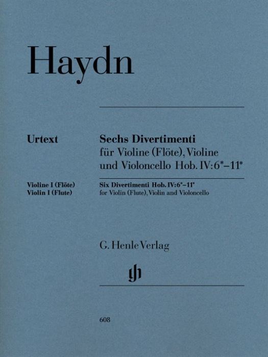 Six Divertimenti Hob. IV:6-11 for Violin (Flute) and Violoncello