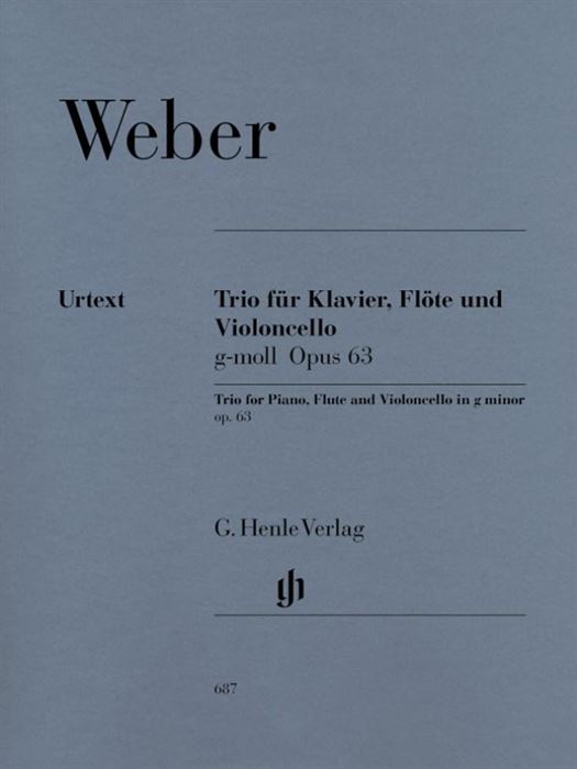 Trio g minor op. 63 for Piano, Flute and Violoncello