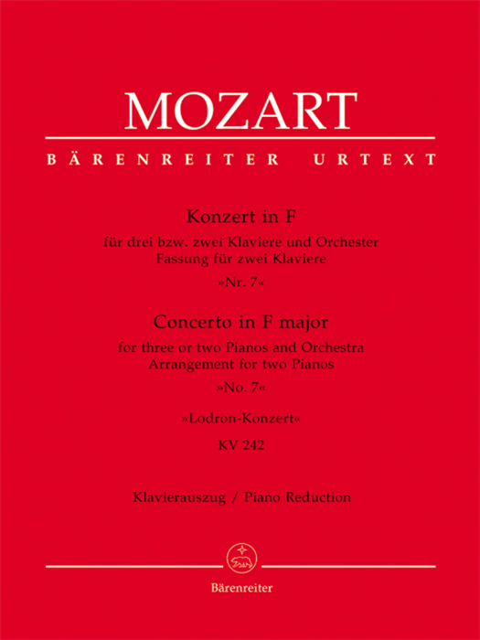 Concerto for Three or Two Pianos and Orchestra no. 7 F major K. 242 