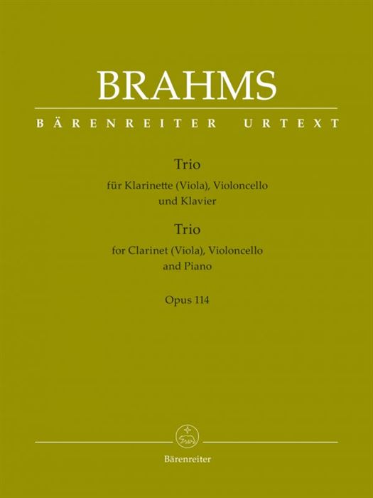 Trio for Clarinet (Viola), Violoncello and Piano op. 114