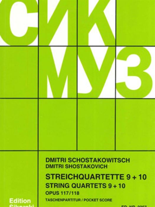 Schostakovich Streichquartette Nr. 9-10 (study score)