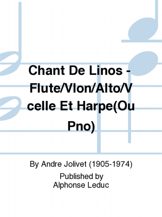 Chant de Linos  For Flute, Violin, Viola, Cello, Harpsichord