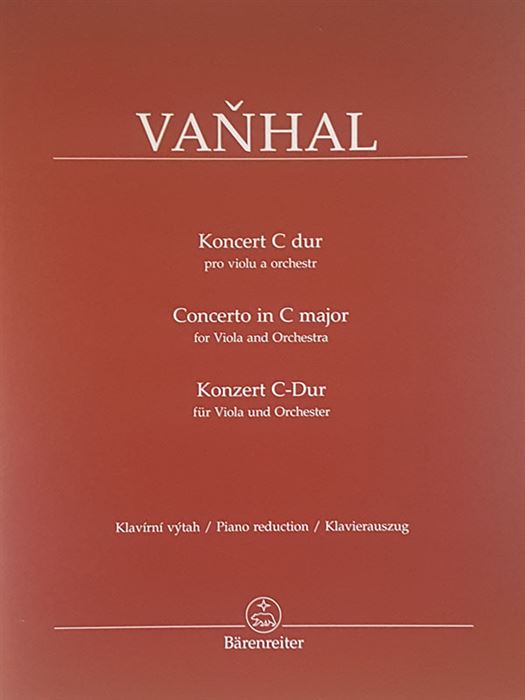 Vanhal Concerto for Viola and Orchestra C major