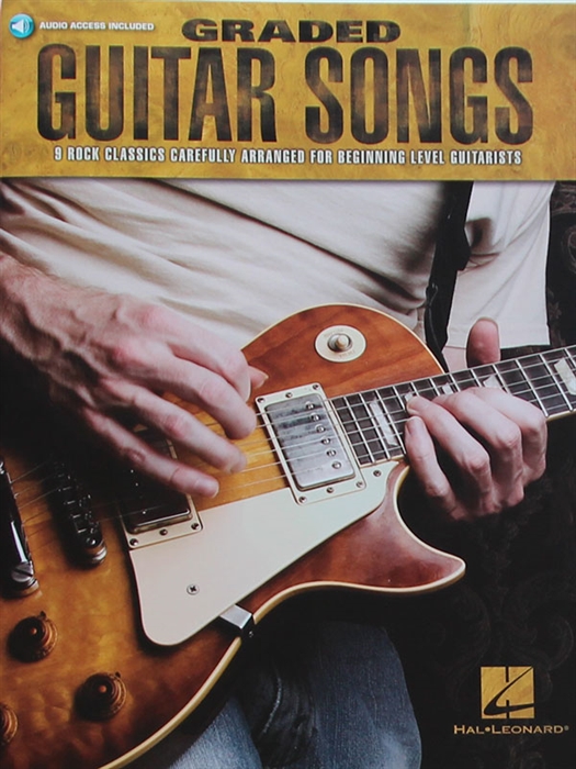 Graded Rock Guitar Songs With Audio Backup 