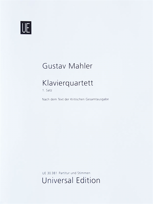 Mahler - Klavierquartett 1.Satz Nach dem Text der 