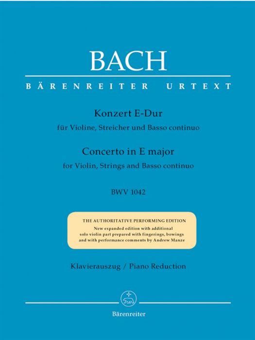 Concerto for Violin, Strings and Basso Continuo E  major BWV 1042