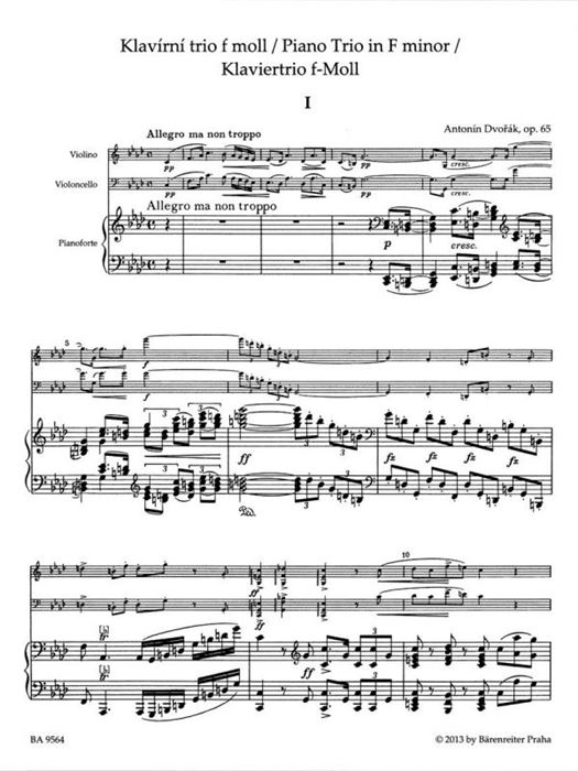 Piano Trio in F minor Op. 65