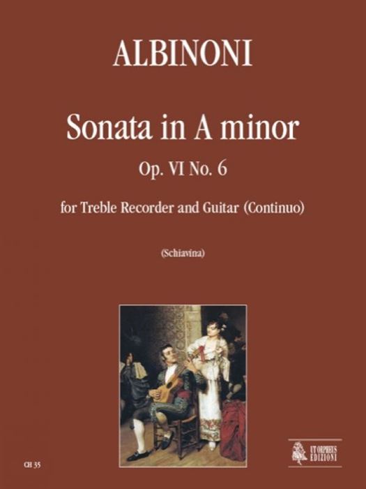 Sonata in A Minor Op. VI No. 6 for Treble Recorder