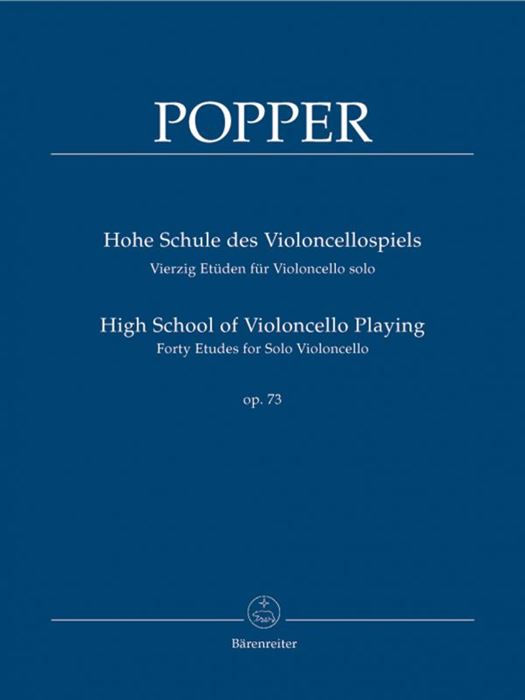 High School of Violoncello Playing op. 73 Forty Etudes  Solo Violoncello