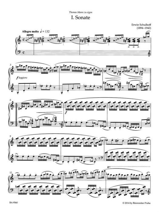 Schulhoff Sonatas for Piano No 1-3