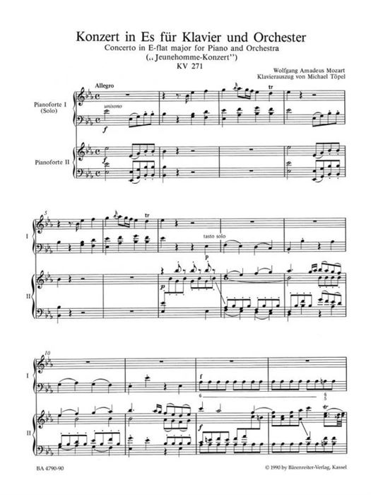 Piano Concerto No. 9 in E-flat maj K. 271 