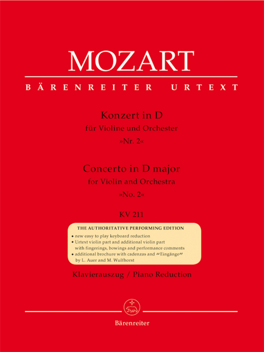  Violin Concerto No. 2 in D maj K. 211