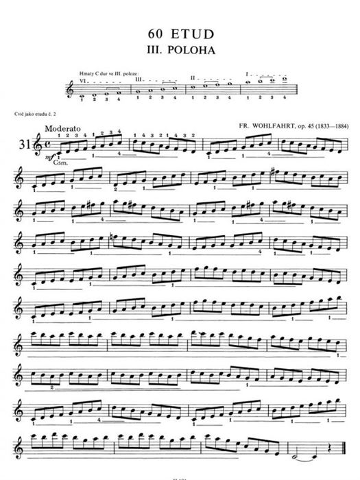 60 Etüden für Violine op. 45