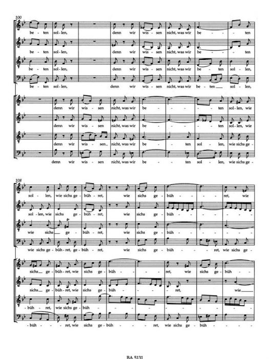 Der Geist hilft unser Schwachheit auf BWV 226