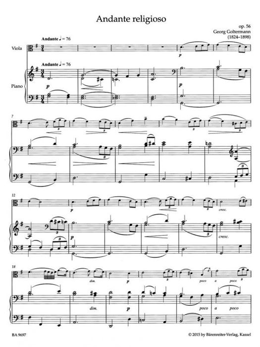 Concert pieces for viola and piano