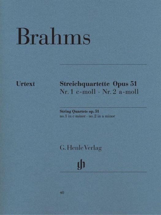 String Quartets op. 51 no. 1 c minor and no. 2 a m
