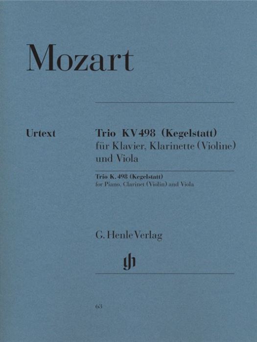 Mozart Trio E flat major K. 498 (Kegelstatt)