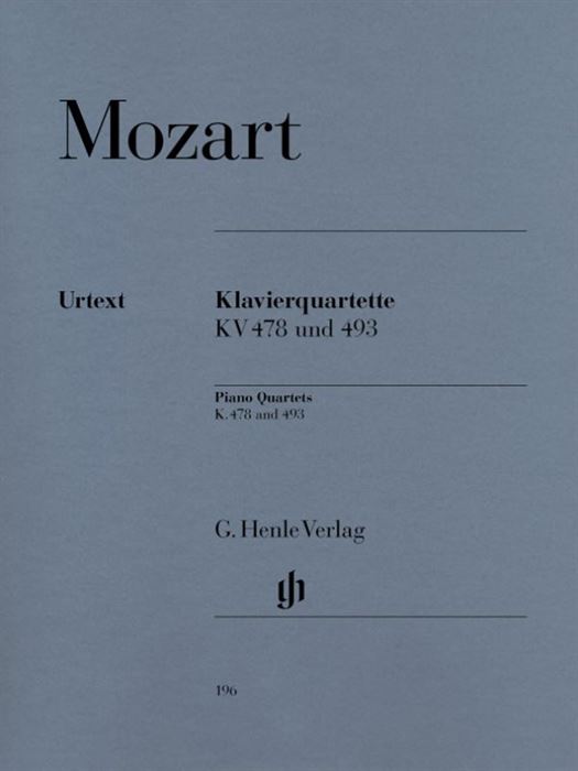 Mozart Piano Quartets K. 478 and 493