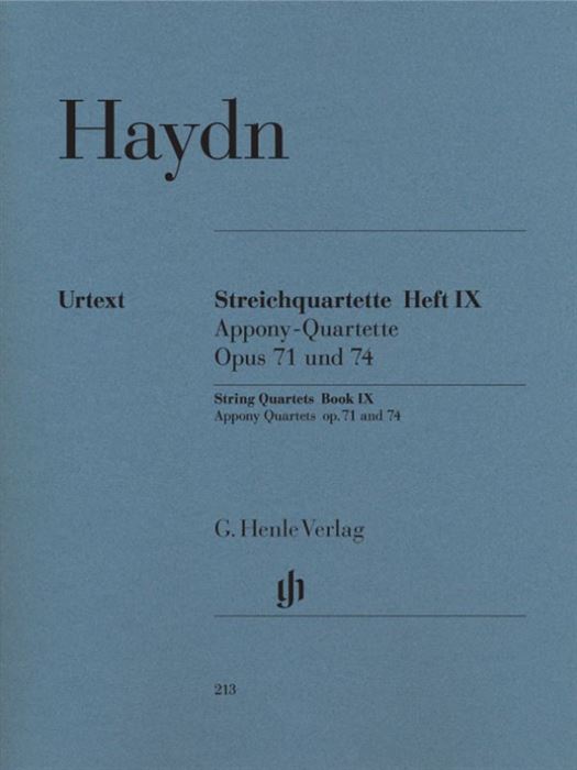 String Quartets Book IX op. 71 and 74 (Appony-Quartets)