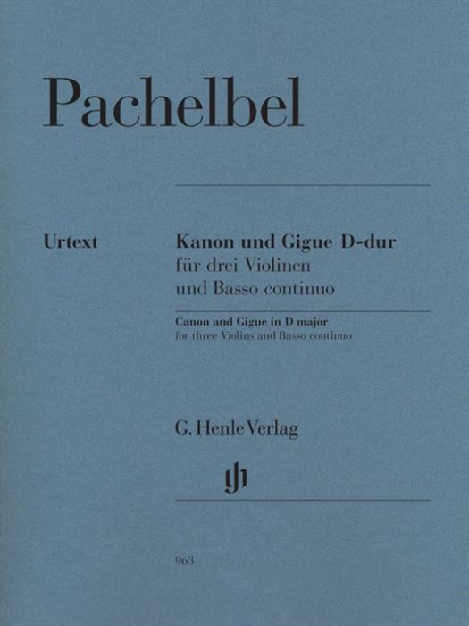 Canon and Gigue D major for three Violins and Bass