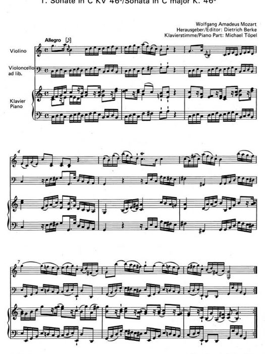 Zwei Sonaten KV 46d,e