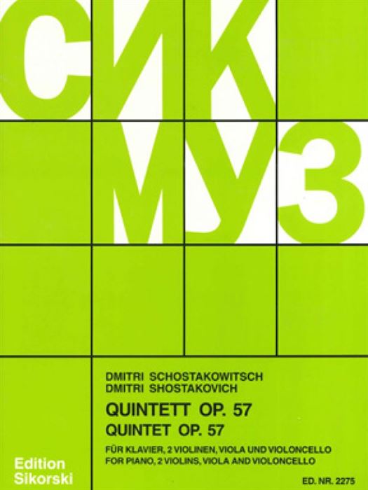 Schostakovich Quintet for Piano, 2 Violins, Viola 