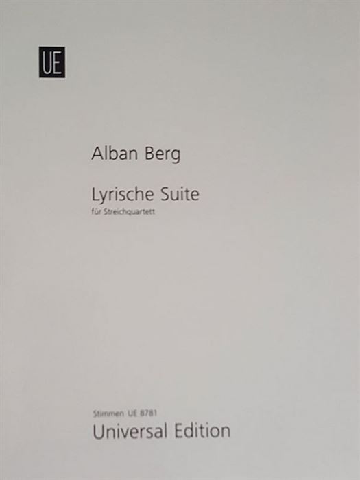 Berg Lyric Suite String Quartet (partitür)