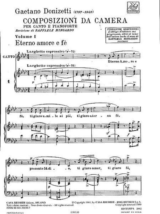 Donizetti - Composizioni da Camera Vol.1
