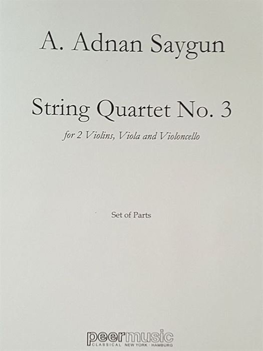 Saygun String Quartet No.3 (Set of Parts)