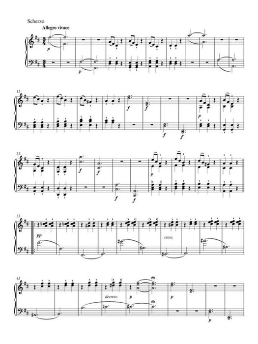 Sonata for Pianoforte D major op. 28 
