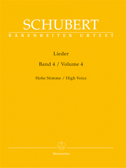 Schubert Lieds Vol.4 High Voice