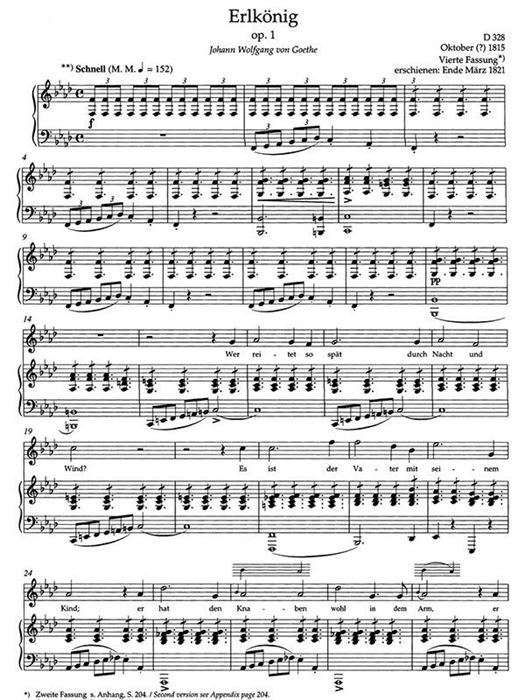Schubert Lieds Vol.1 Medium Voice