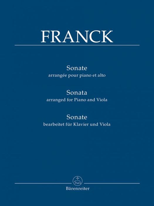 Franck Sonata arranged for Piano and Viola