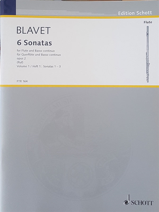 Blavet 6 Sonatas Op.2 Volume 1