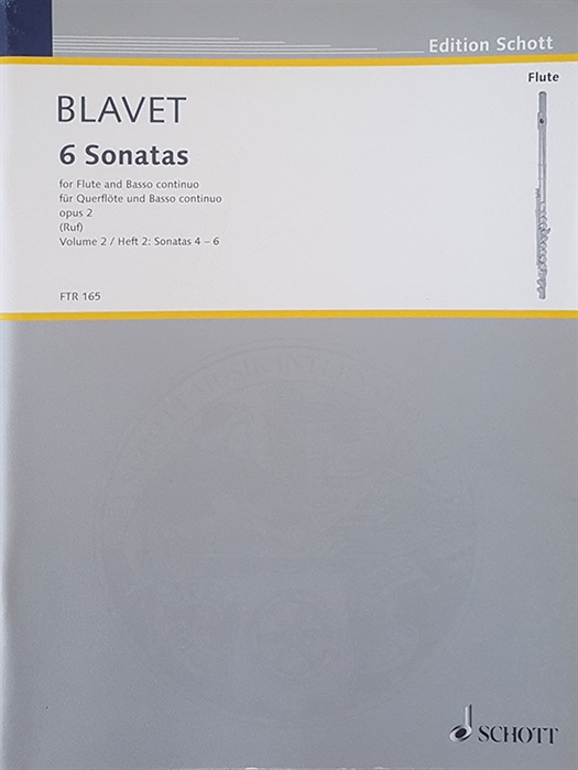 Blavet 6 Sonatas Op.2 Volume 2