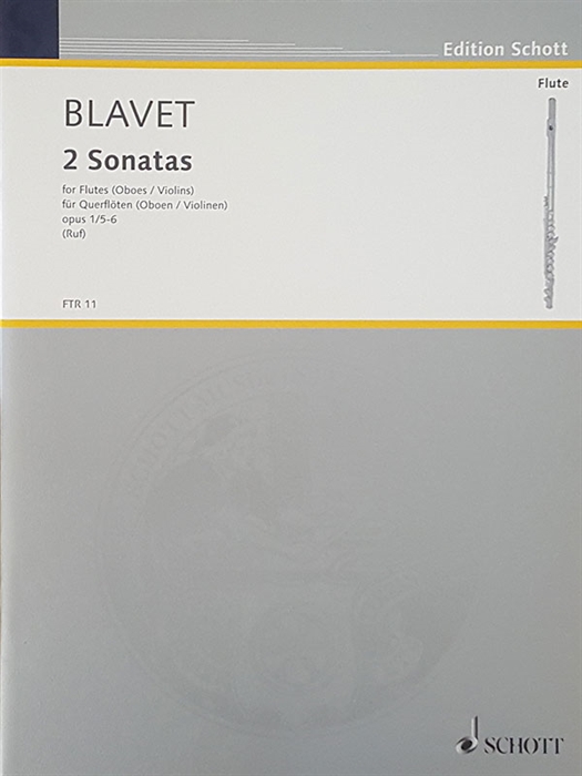 Blavet 2 sonatas for flute or oboe Op. 1/5-6