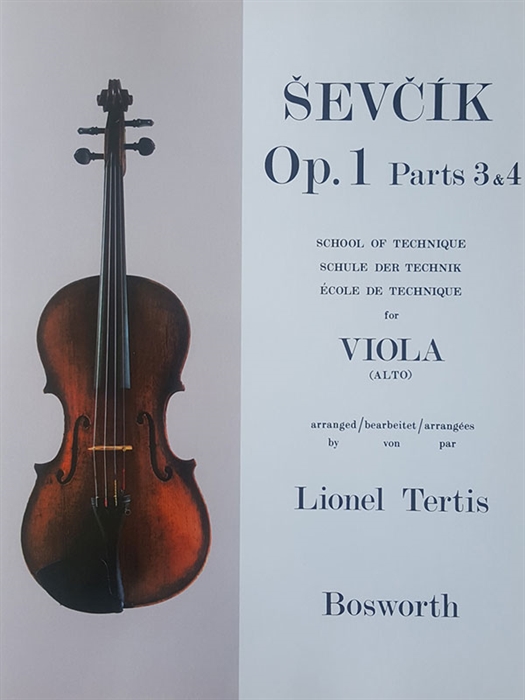 Sevcik Opus 1 School of Technique for Viola Part 3