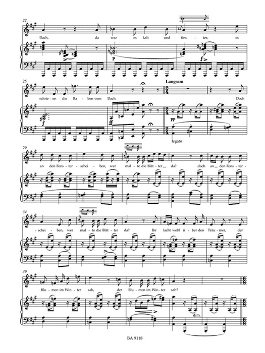 Schubert - Winterreise op. 89 D 911 -  High Voice
