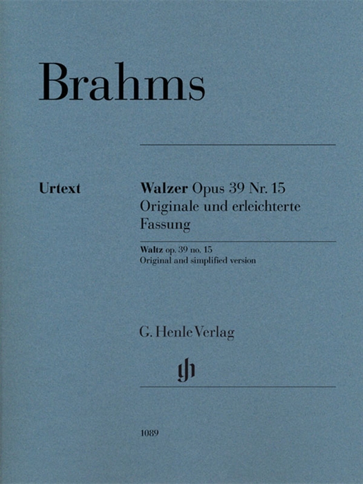 Brahms - Waltz op. 39 no. 15 - Original and simplified
