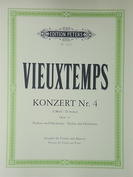 Vieuxtemps - Concerto Nr. 4 for Violin and Orchestra