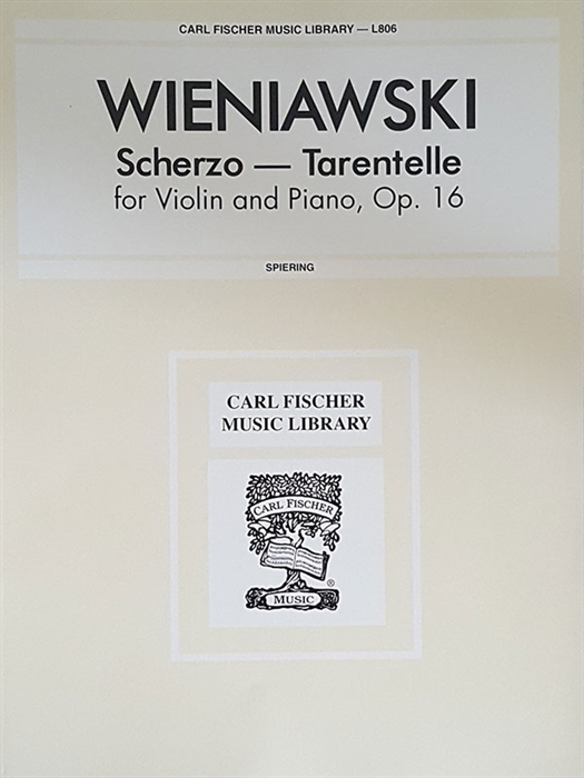 Wieniawski - Scherzo Tarantelle For Violin And Piano