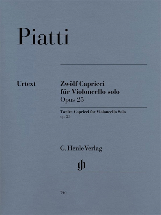 Piatti - 12 Capricci Op. 25 for Violoncello Solo