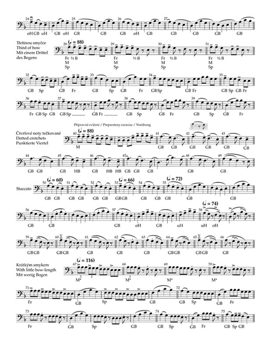 Sevcik - School of Bowing Technique for Violoncello op. 2 Book 1+2
