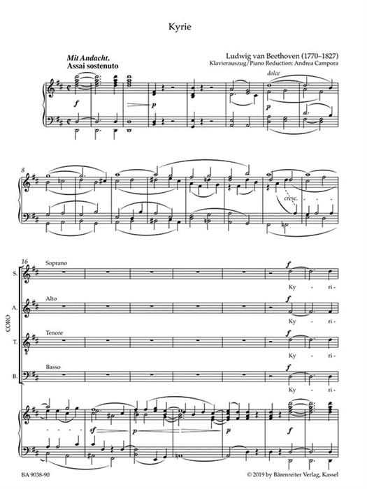Beethoven - Missa Solemnis - Vocal Score