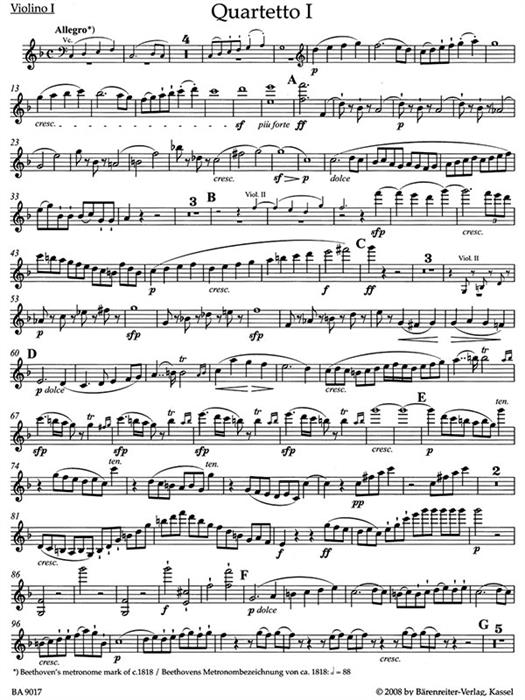 Beethoven - String Quartets op. 59